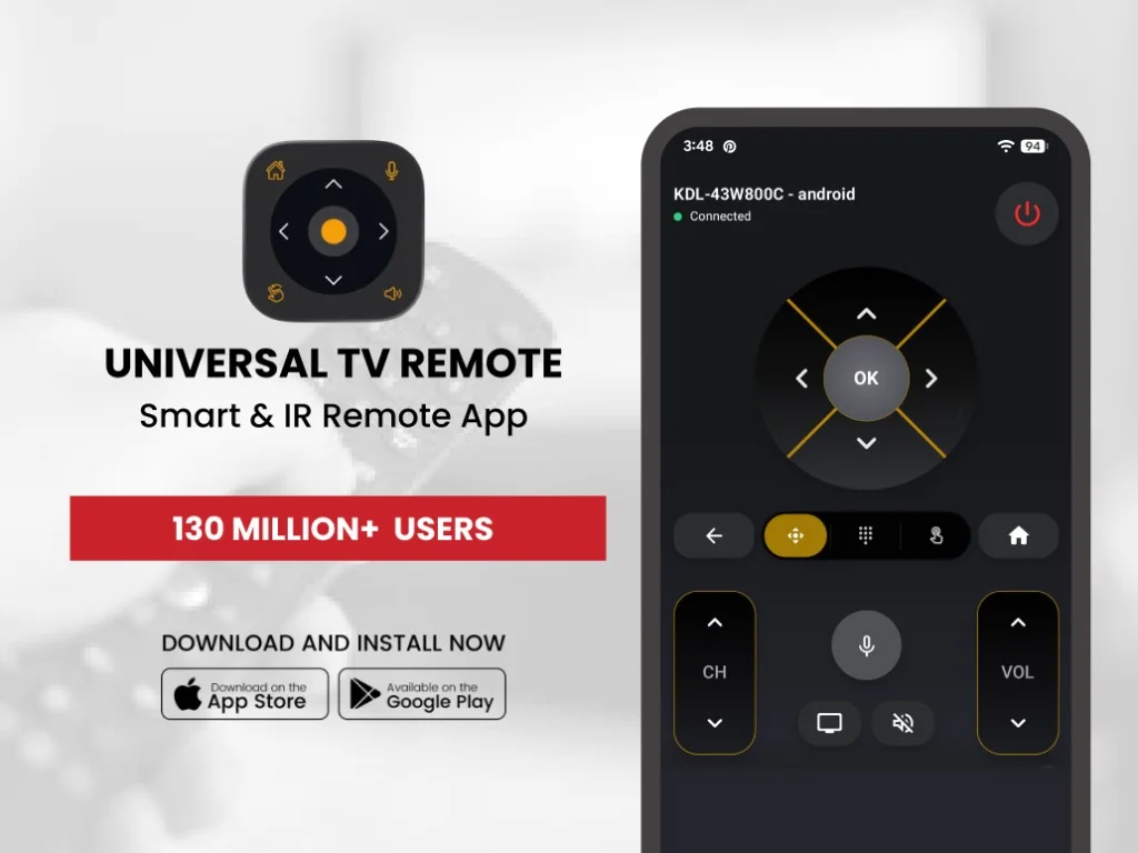 UNIVERSAL TV REMOTE CONTROL